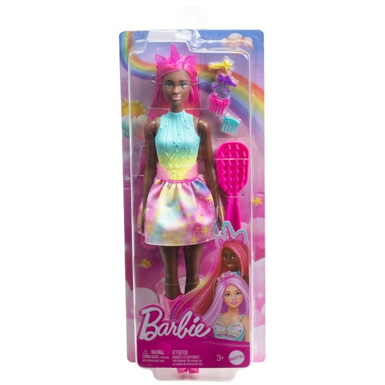 BARBIE  - Jednorożec Lalka Długie włosy Mattel