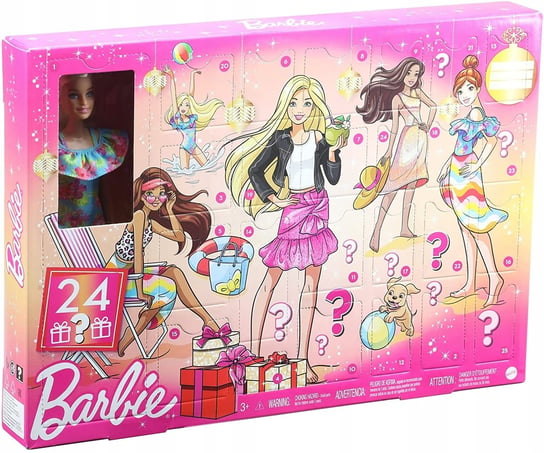 Barbie, kalendarz Adwentowy, figurki, Lalka i akcesoria Barbie