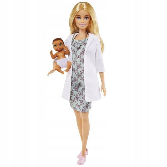 Barbie Kariera, lalka Deluxe Pediatra, Blond włosy Barbie