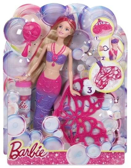 Barbie, lalka Bąbelkowa Syrenka, CFF49 Barbie