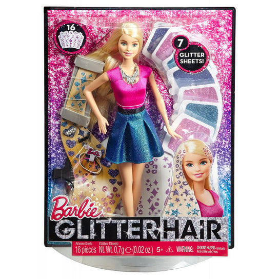 Barbie, lalka Brokatowe włosy, CLG18 Barbie