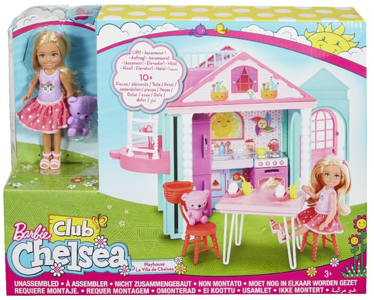 Barbie, lalka Chelsea z domkiem zabaw Barbie