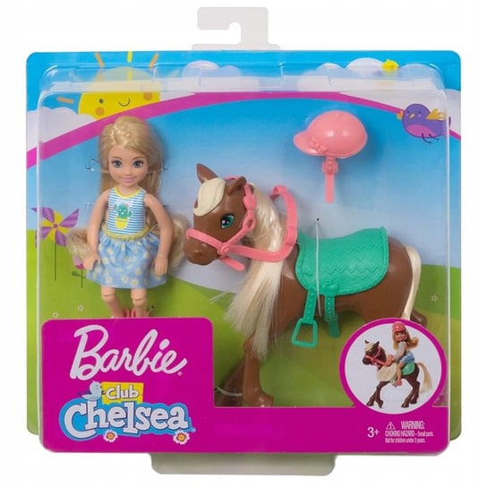 Barbie, lalka Chelsea z konikiem, Ghv78 Barbie