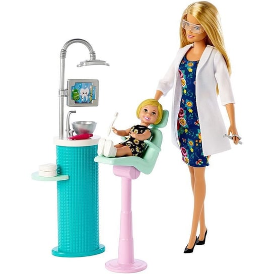 Barbie, lalka Dentystka, zestaw, DHB63/FXP16 Barbie