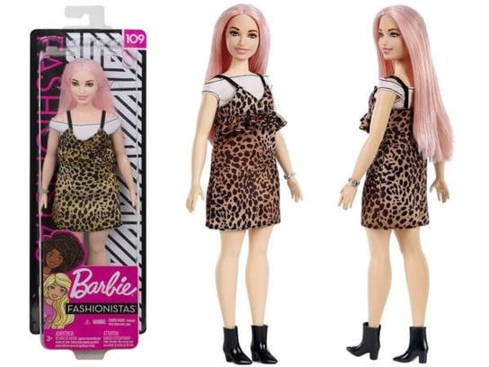 Barbie lalka Fashionistas sukienka panterka ZA3160 JOKOMISIADA