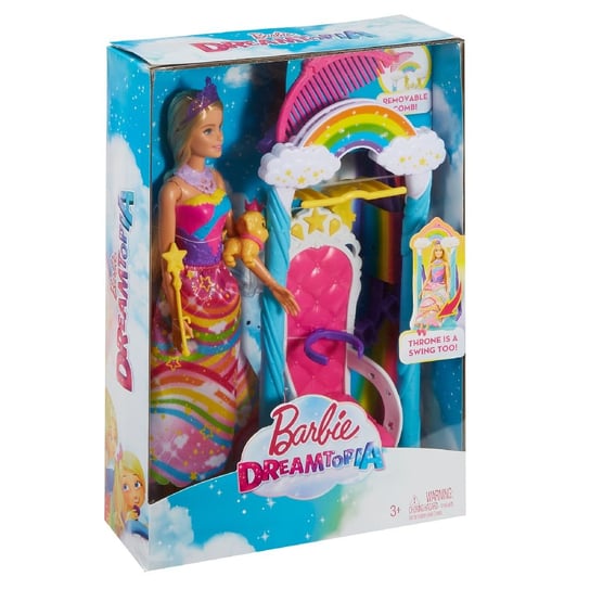 Barbie, lalka Huśtawka Księżniczki, FJD06 Barbie
