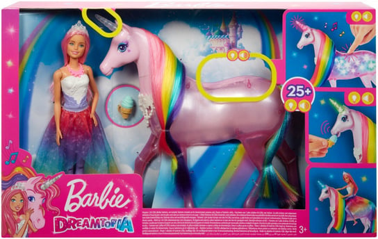 Barbie, Lalka I Figurka Jednorożec - Magia Świateł Barbie
