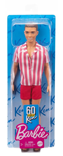 Barbie, lalka Ken 60, strój na plażę, brązowe włosy Barbie