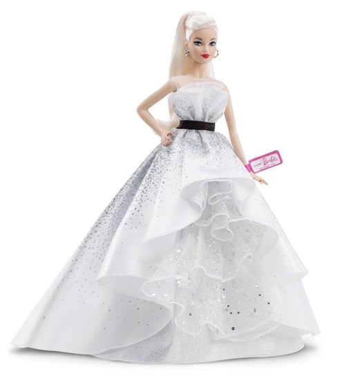 Barbie, lalka kolekcjonerska 60. urodziny Barbie, FXD88 Barbie