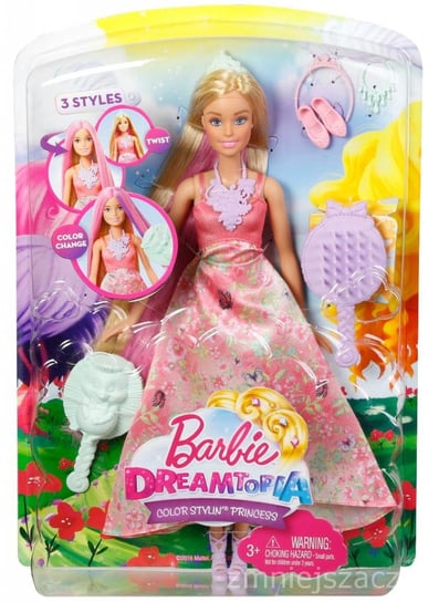 Barbie, lalka Księżniczka kolorowe fryzury Barbie