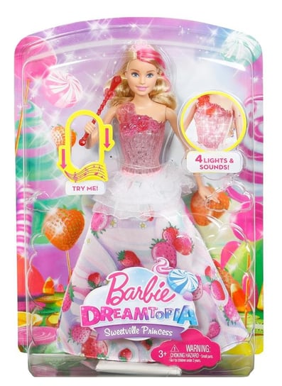 Barbie, lalka Księżniczka Magiczne Melodie Kraina Słodkości, DYX28 Barbie