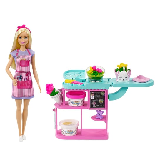 Barbie, lalka Kwiaciarnia, zestaw Barbie