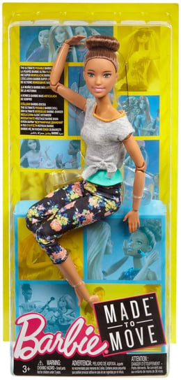 Barbie, lalka Made to Move Kwiecista, seledynowa bluzka Barbie