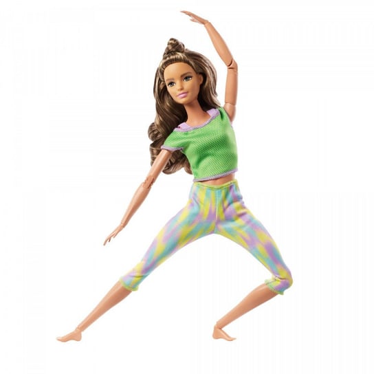 Barbie Lalka Made to Move Zielone ubranko Barbie