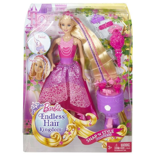 Barbie, lalka Magiczne warkocze, DKB62 Barbie