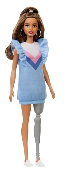 Barbie, lalka Modne przyjaciółki z protezą nogi Barbie