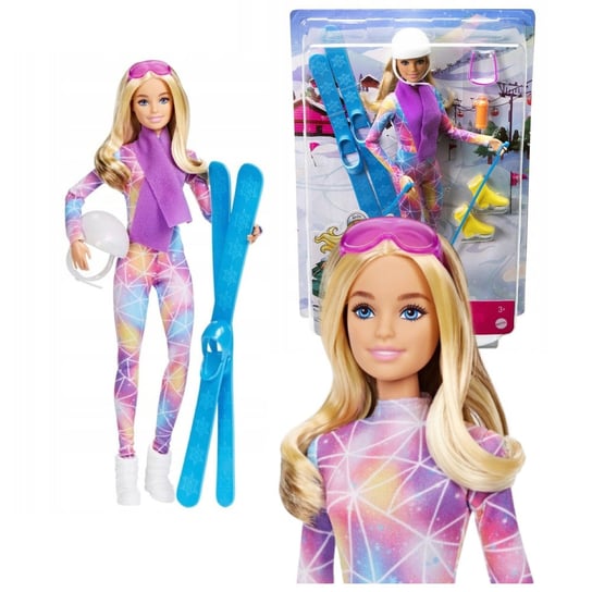 Barbie Lalka na Nartach HGM73 Barbie