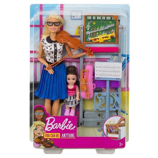 Barbie, lalka Nauczycielka muzyki, zestaw, DHB63/FXP18 Barbie