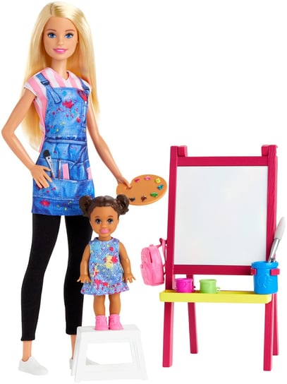 Barbie, lalka Nauczycielka Plastyki, zestaw Mattel