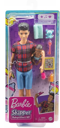 Barbie, lalka Opiekunka z bobasem, GRP14 Barbie