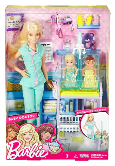 Barbie, lalka Pediatra, zestaw, DHB63/DVG10 Barbie