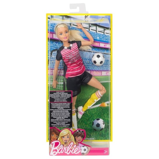 Barbie, lalka Piłkarka blondynka Barbie