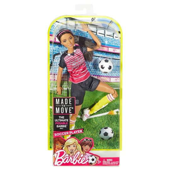 Barbie, lalka Piłkarka brunetka Barbie