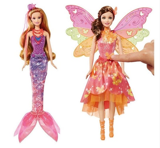 Barbie, lalka Romy, syrenka lub motylek, BLP241 Barbie