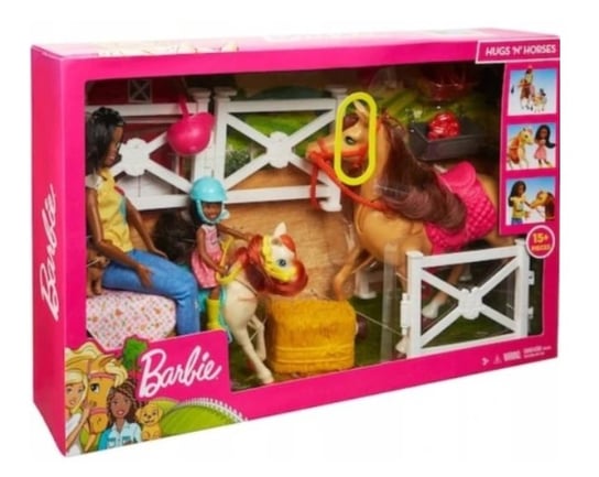 Barbie, lalka Stadnina koni Chelsea i kucyk Barbie