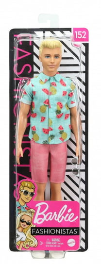 Barbie, lalka Stylowy Ken - Koszula w ananasy, DWK44/GHW68 Barbie