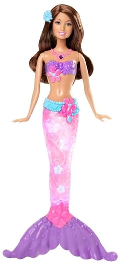 Barbie, lalka Świecąca Syrenka brunteka, CMG75-16H Barbie