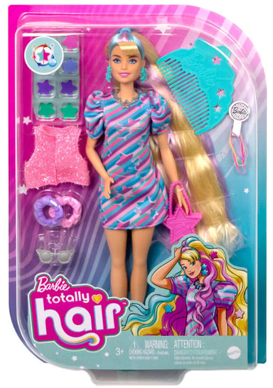 Barbie Lalka Totally Hair Gwiazdki Barbie