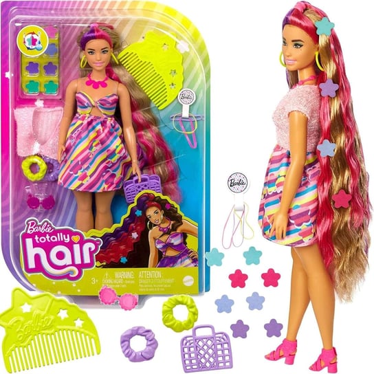 Barbie Lalka Totally Hair Kwiaty Barbie