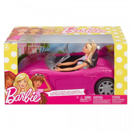 Barbie, lalka z kabrioletem, zestaw Barbie