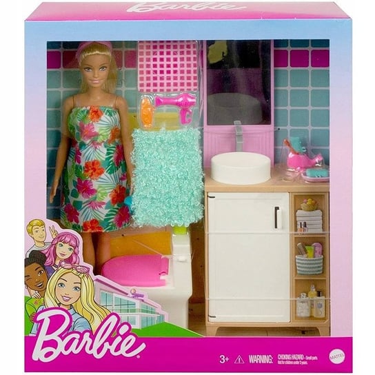 Barbie, lalka z łazienką Barbie