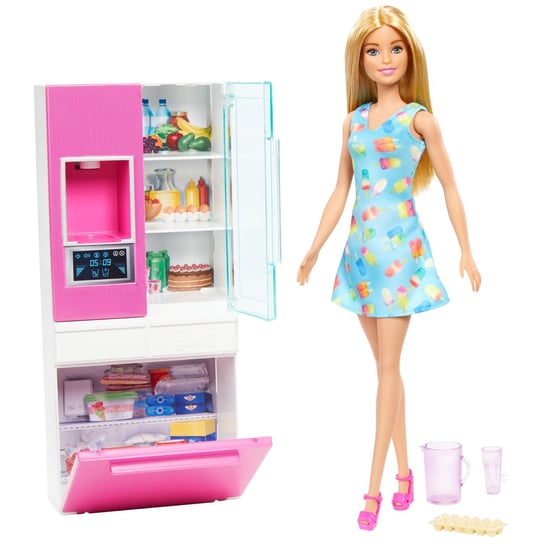 Barbie, lalka z meblami, zestaw Barbie