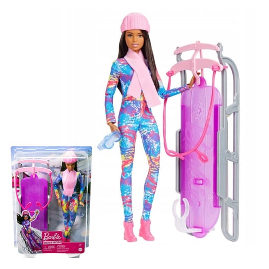 Barbie lalka z sankami HGM74 Inna marka
