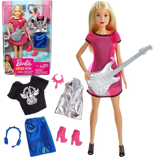 Barbie, lalka z ubrankami Gwiazda Rocka Mattel