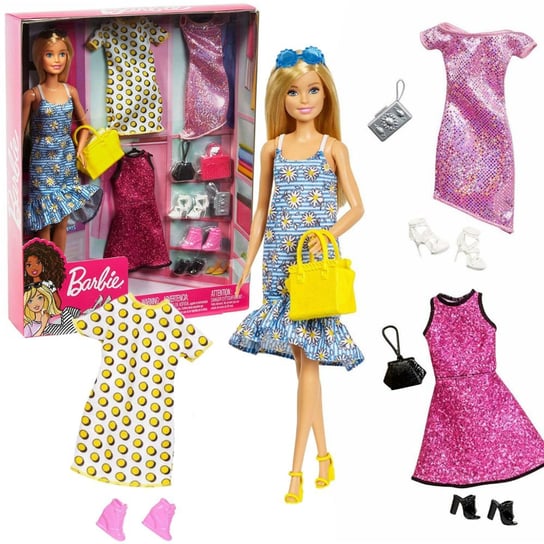 Barbie, lalka z zestawem ubrań Barbie