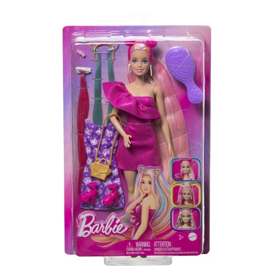 Barbie, lalka, Zabawa Włosami Mattel