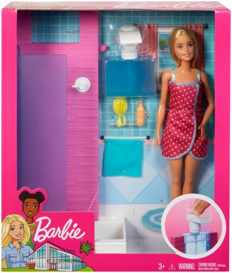 Barbie, lalka Zestaw prysznicowy Barbie