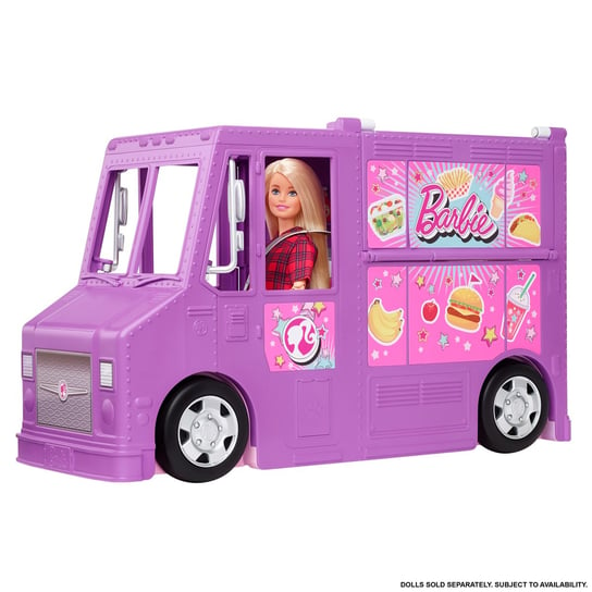 Barbie, lalki Foodtruck, zestaw do zabawy Barbie