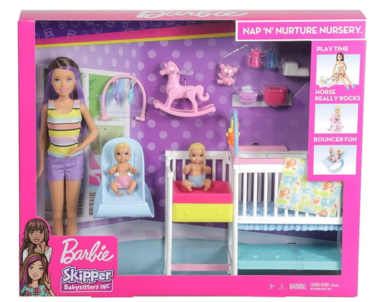 Barbie, lalki Opieka nad maluszkiem, zestaw Barbie