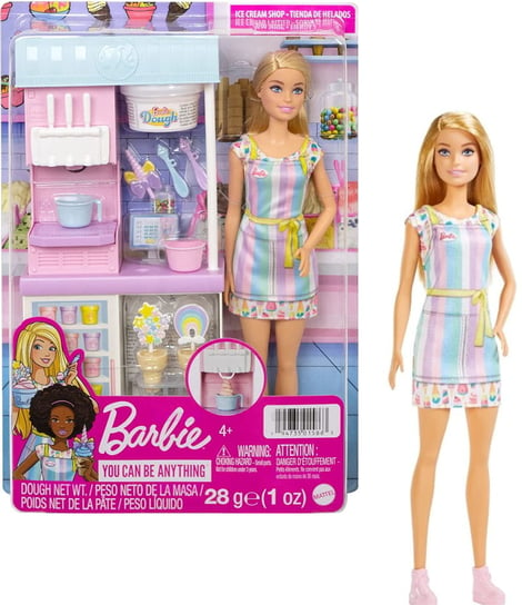 Barbie Lodzarnia Zestaw Z Maszyną Do Lodów Kariera Mattel