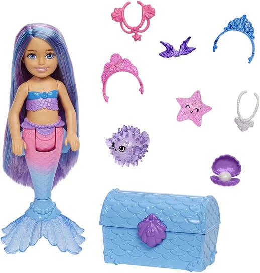 Barbie Mermaid Power - Moc Syrenek - Lalka Chelsea - Hhg57 Barbie
