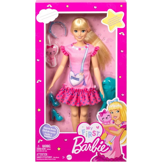 Barbie, Moja Pierwsza Barbie, Lalka i kotek, HLL19 Barbie