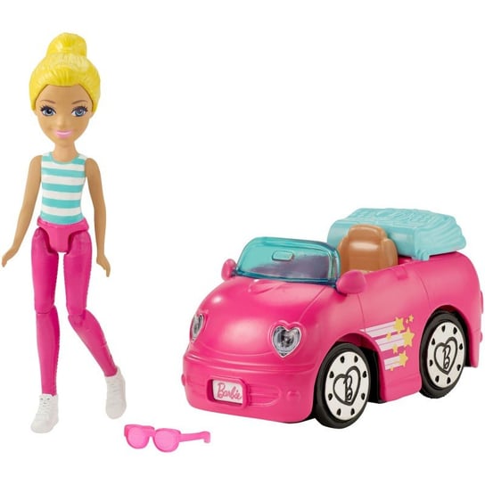 Barbie, On the Go, lalka z pojazdem, FHV77 Barbie