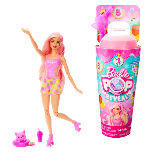 Barbie Pop Reveal, Lalka, Truskawkowa Lemoniada, HNW41 Barbie