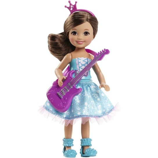 Barbie Rockowa Księżniczka, mini lalka Chelsea z gitarą Barbie