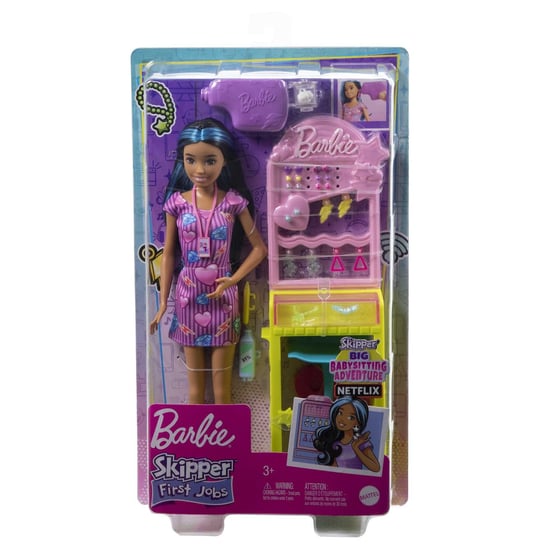 Barbie, Skipper pierwsza praca, przekuwanie Uszu, HKD78 Barbie